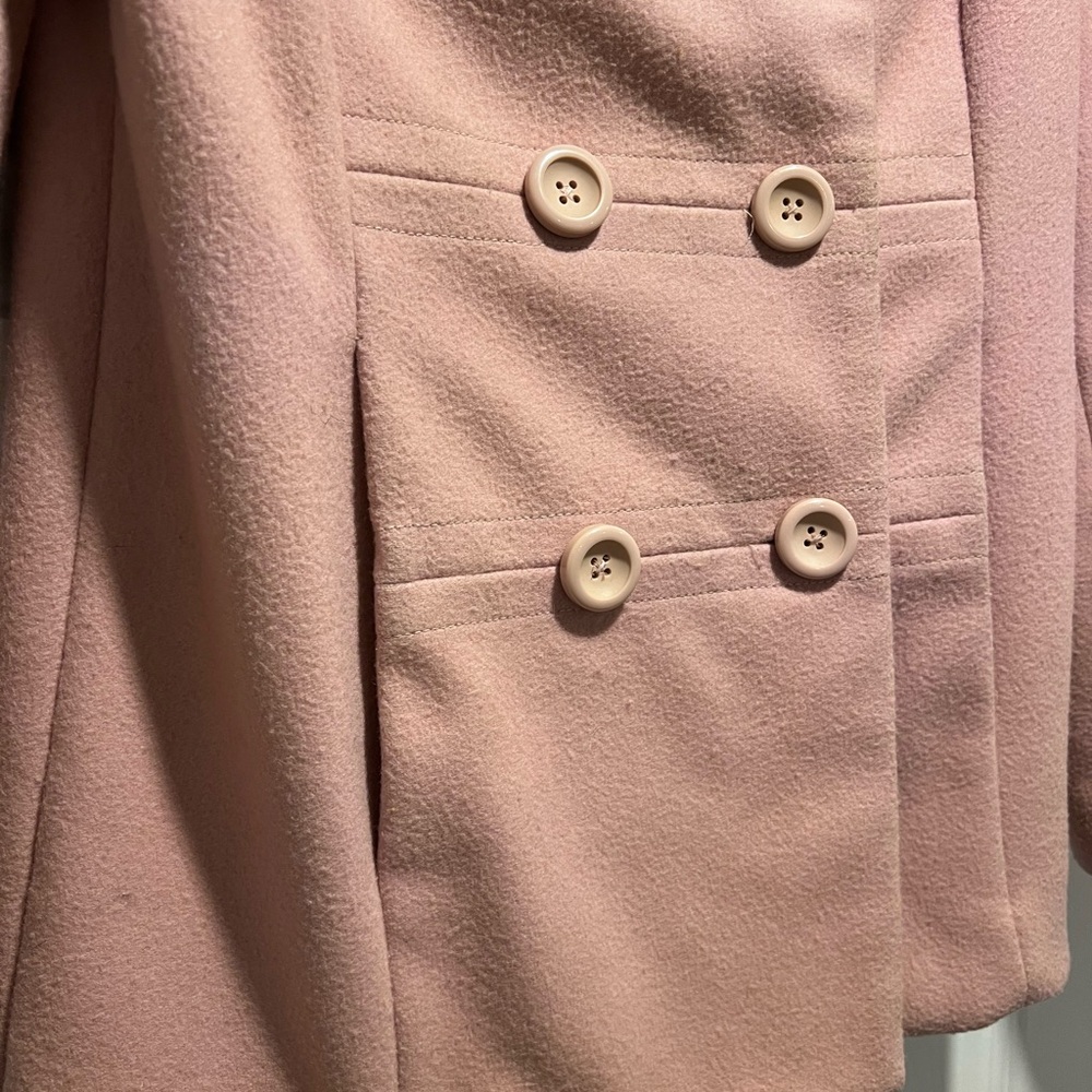 GAP Women’s Pink Pea Coat, Size small - Picture 4 of 11